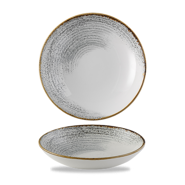 Homespun Accents Jasper Grey Coupe Bowl 18.2cm